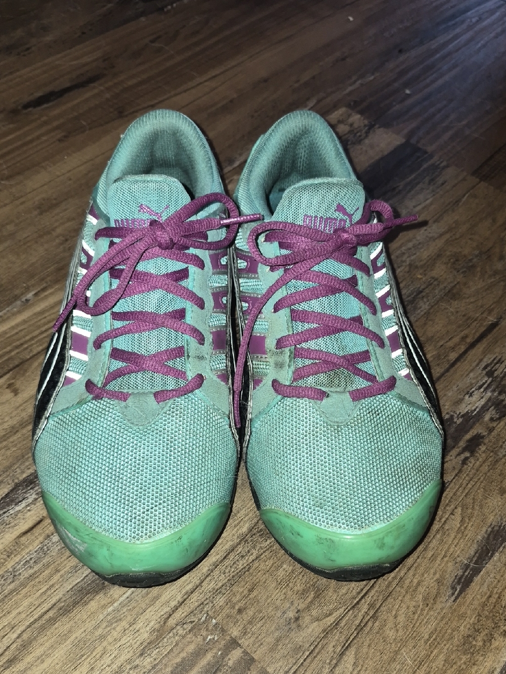 GUC Puma Voltaic Evo Fade Running Sneakers. Womens 8.5. RARE COLOR!